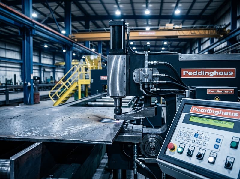 Peddinghaus drill line and plate punching machine