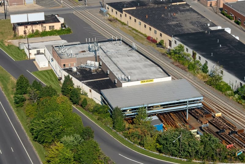 Aerial view of Weir Welding Carlstadt NJ facility